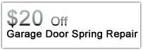 $20 off garage door spring repair